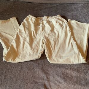 Brandy Melville yellow Anastasia sweats